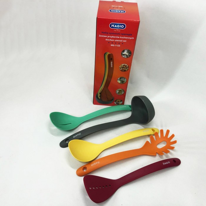 Набір кухонний на стійці Magio MG-1123, Набір кухонних предметів на підставці, Пристосування для кухні GB-57