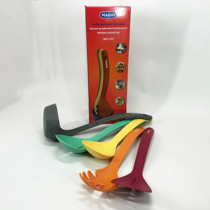 Набір кухонний на стійці Magio MG-1123, Набір кухонних предметів на підставці, Пристосування для кухні GB-57