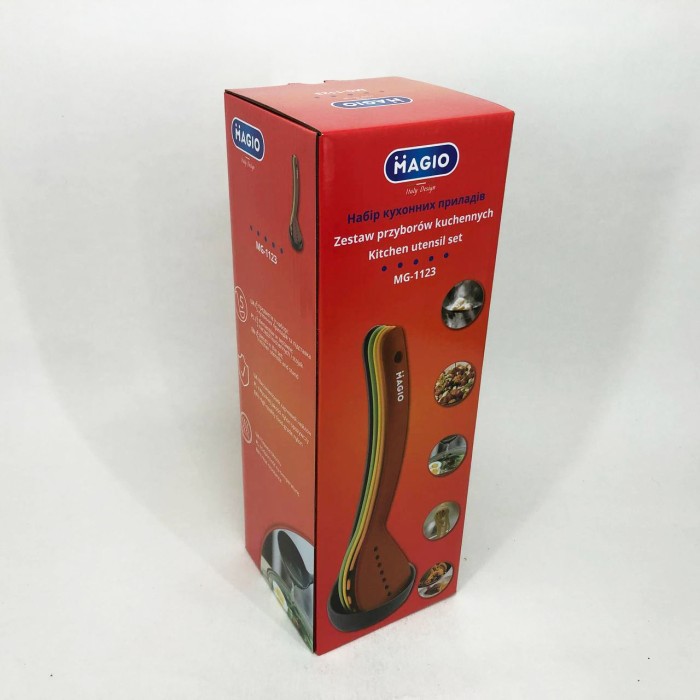 Набір кухонний на стійці Magio MG-1123, Набір кухонних предметів на підставці, Пристосування для кухні GB-57