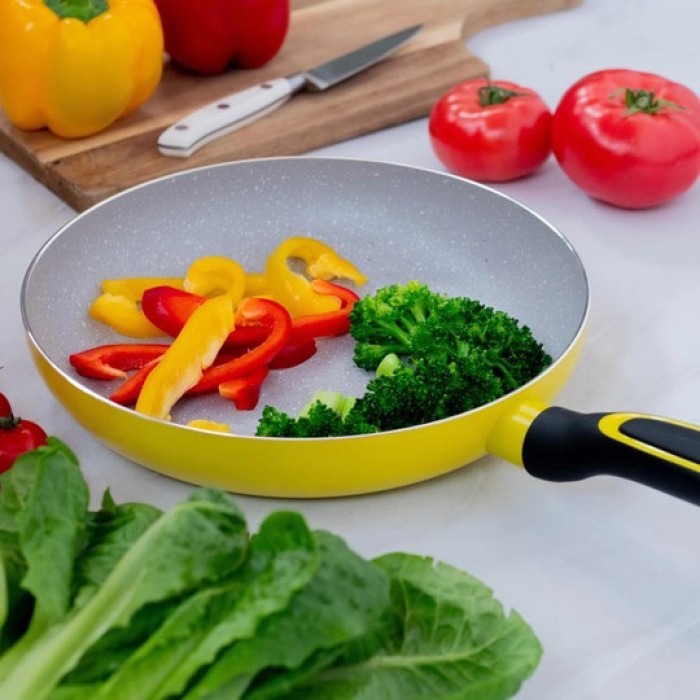 Сковорода з алюмінієвим шаром Magio, Сковорода для любителів готувати, Алюмінієва каструля-сковорода QM-23