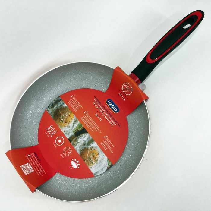 Сковорода з легкого алюмінію, Сковорода універсальна для дому Зручна для індукційної плити JW-36