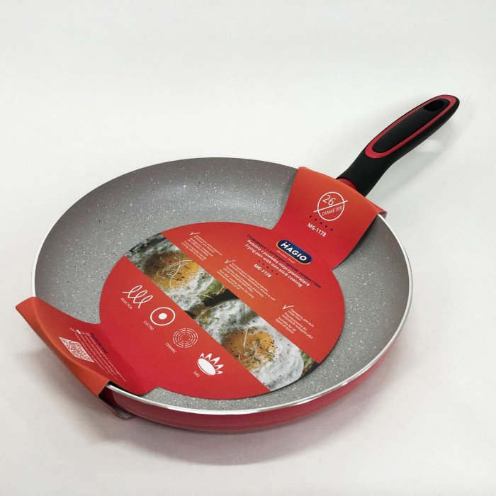 Сковорода з легкого алюмінію, Сковорода універсальна для дому Зручна для індукційної плити JW-36