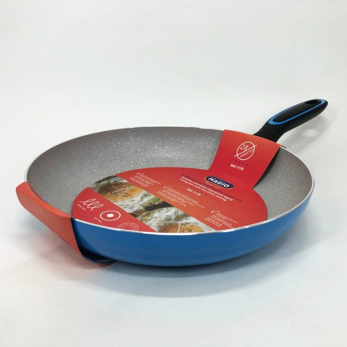 Глибока сковорода для індукційної плити Magio, Сковорода з ручкою алюміній якісна на плиту GW-22