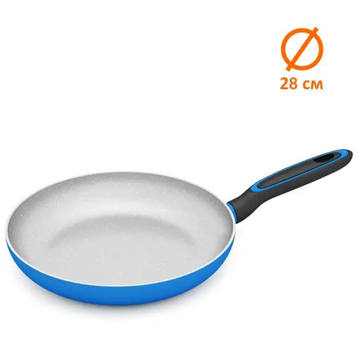 Зручна сковорода для індукційної плити Magio MG-1179 28 см, Антипригарна сковорода для овочів OZ-73