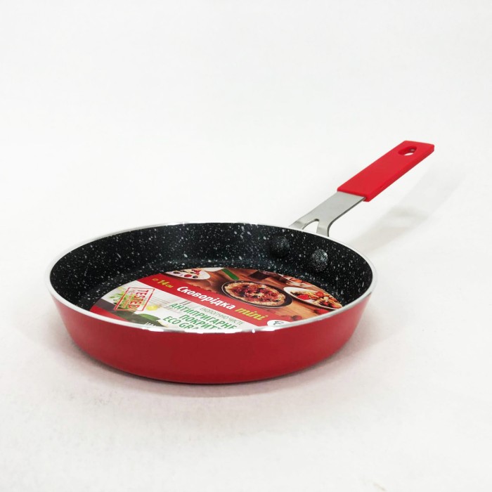 Сковорода для приготування їжі без олії Con Brio CB-1414 14 см, Якісні кухонні сковорідки AG-58