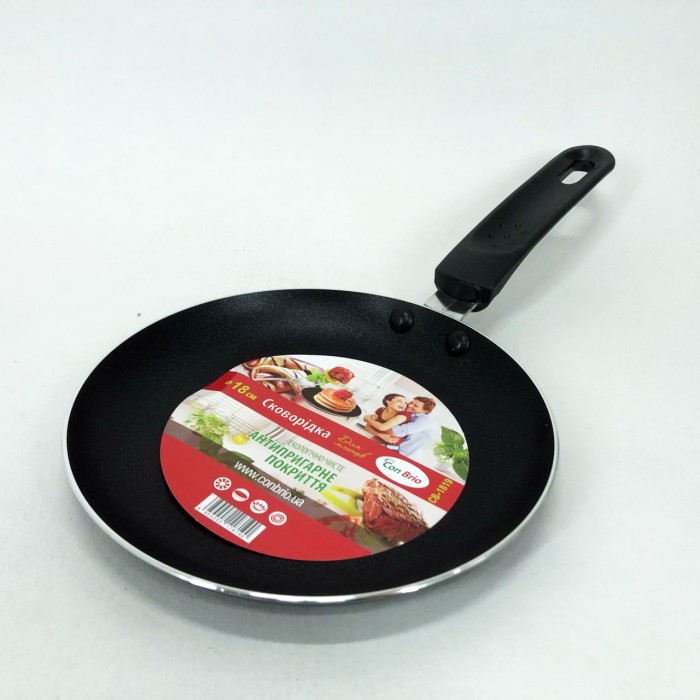 Кухонна млинцева сковорідка Con, Лита сковорода млинцева сковорода з ручкою HD-87