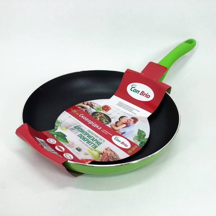Сковорода глибока для дому Con, Сковороди з покриттям від пригорання, Нова алюмінієва сковорода MO-42