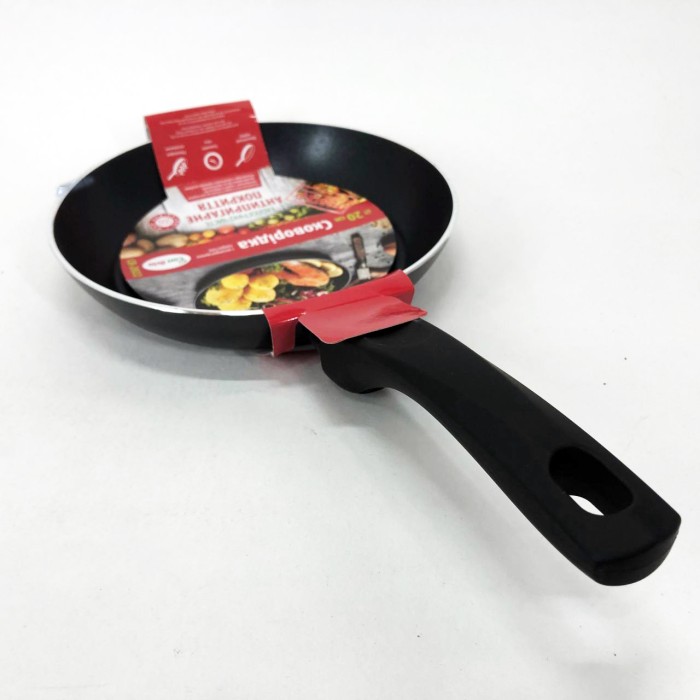 Сковорода для приготування Con Brio СВ-2022 20 см, Сковорода фірмова з ручкою алюміній PJ-21