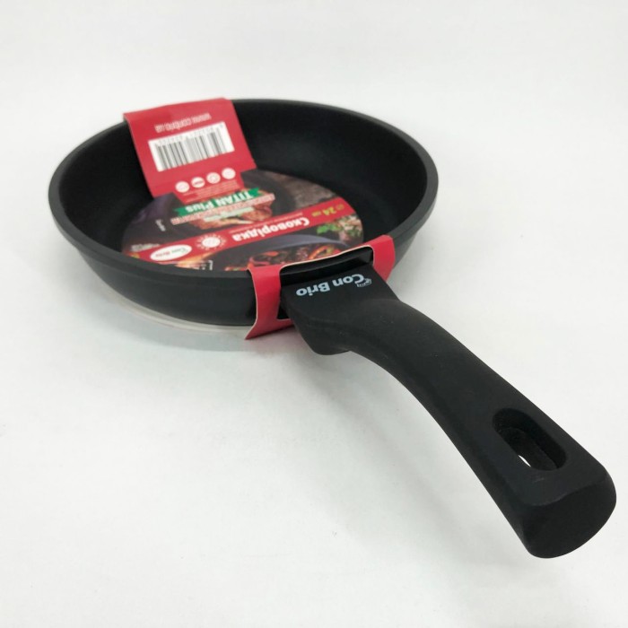 Якісна сковорода для смаження Con, Сковорода з легкого алюмінію глибока алюміній HT-52