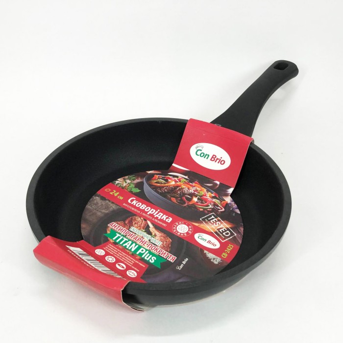 Якісна сковорода для смаження Con, Сковорода з легкого алюмінію глибока алюміній HT-52