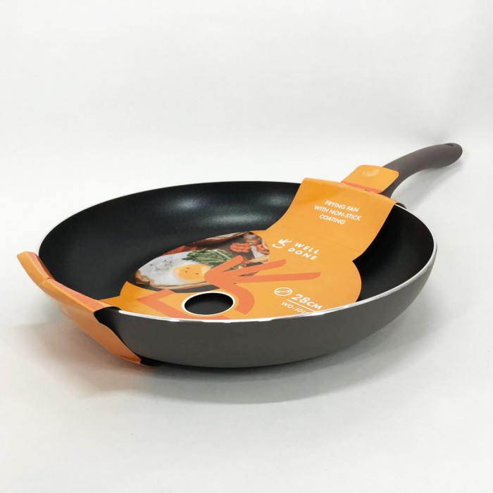 Нова алюмінієва сковорода WELL DONE WD-1018B 28 см, Легка сковорода для домашньої кухні BS-68