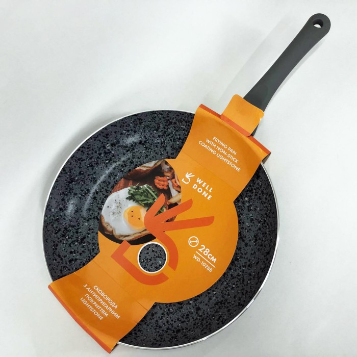 Практична сковорідка Well Done WD-1028B 28 см, Сковорода для приготування на плиті FD-85