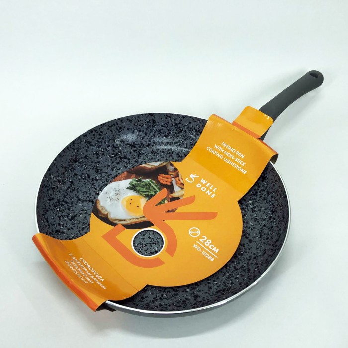 Практична сковорідка Well Done WD-1028B 28 см, Сковорода для приготування на плиті FD-85