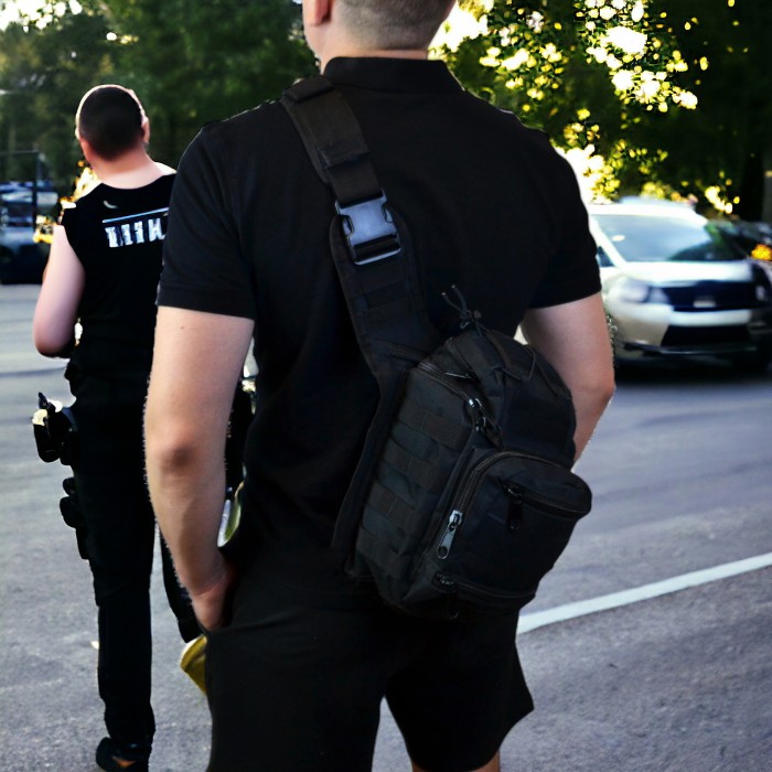 Чоловіча сумка через плече містка, Практична сумка-месенджер, Сумка тактична для документів IG-85