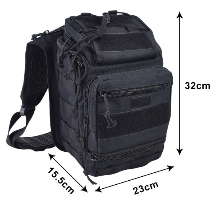 Чоловіча сумка через плече містка, Практична сумка-месенджер, Сумка тактична для документів IG-85