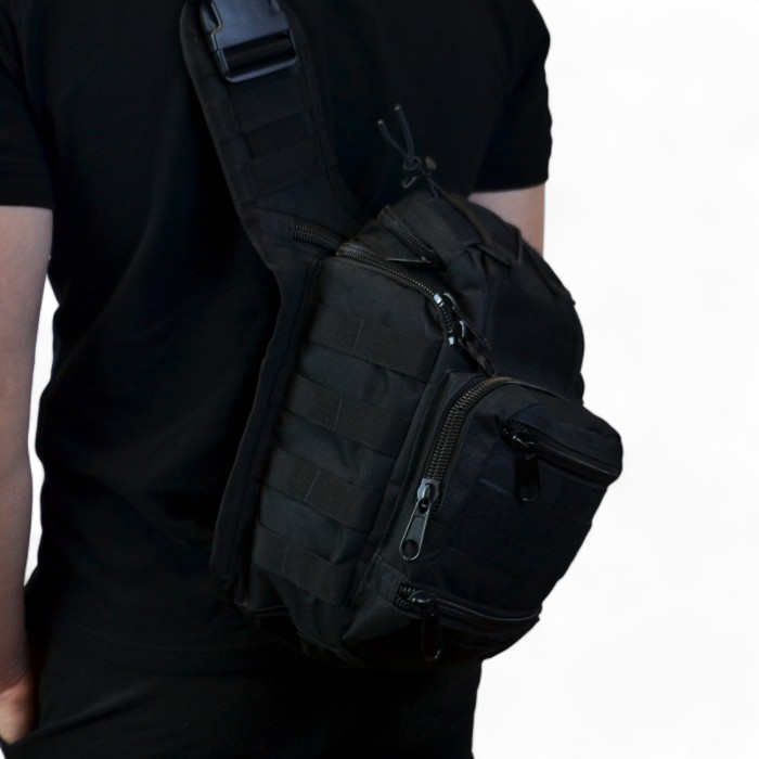 Чоловіча сумка через плече містка, Практична сумка-месенджер, Сумка тактична для документів IG-85