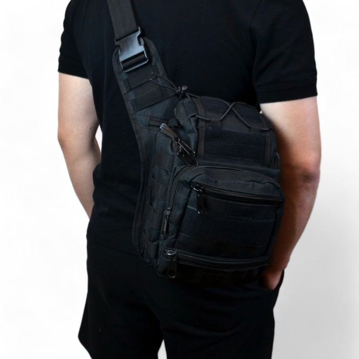 Чоловіча сумка через плече містка, Практична сумка-месенджер, Сумка тактична для документів IG-85