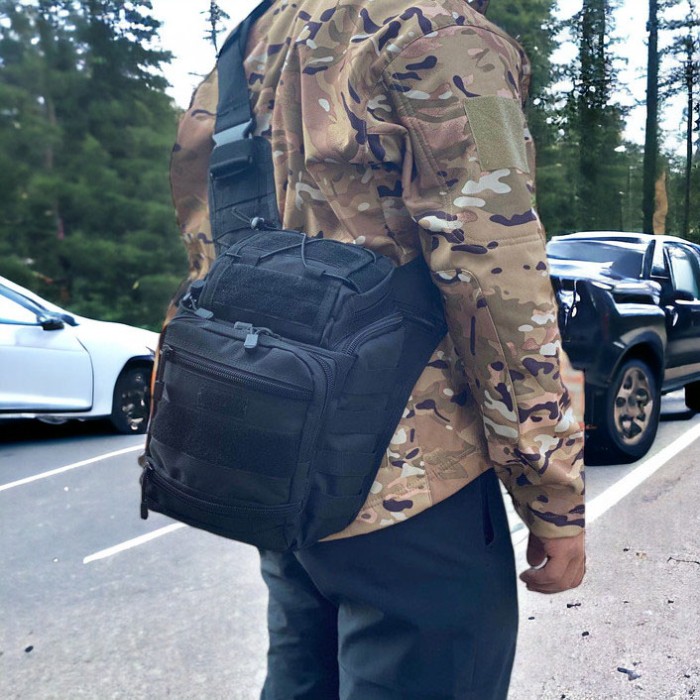 Сумки чоловічі тактичні, Чоловіча сумка через плече містка, Чоловіча сумка для тактичних цілей OC-82