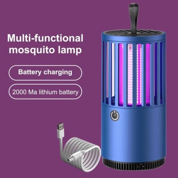 Лампа-пастка для комарів Побутова із зарядкою від Usb 1001 MOSQUITO KT-515 LAMP, портативна