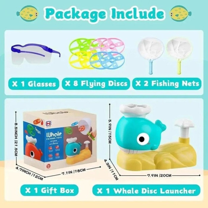 Інтерактивна дитяча іграшка літаюча тарілка фрісбі Small Whale SD-79
