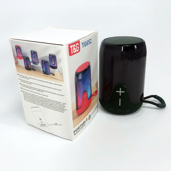 Bluetooth колонка з радіоприймачем TG652, Бездротова портативна колонка з ремінцем XM-23