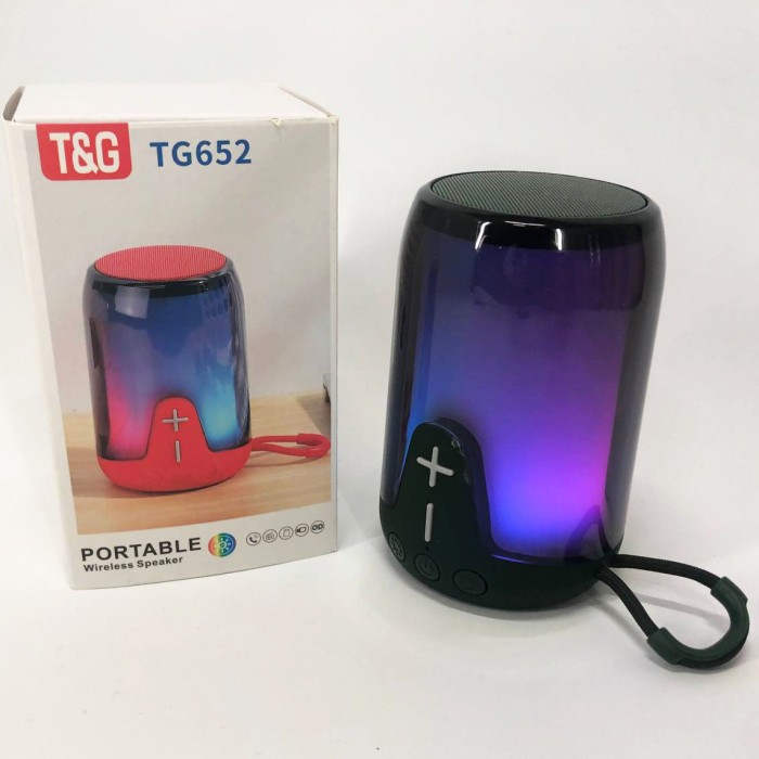 Блютуз колонка з різнокольоровою підсвіткою TG652, Колонка для вечірки, Колонка для дому UP-533 та вулиці