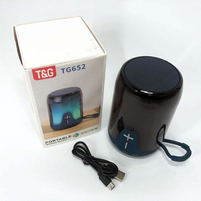 Портативна колонка bluetooth стерео, Bluetooth колонка з красивим підсвічуванням акумуляторна SI-58