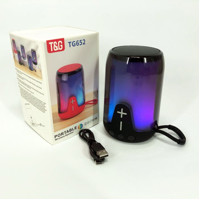 Bluetooth колонка з динамічним підсвічуванням TG652, Міні-колонки з підсвічуванням XL-82