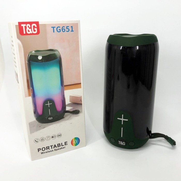 Блютуз колонка з підсвічуванням TG651, Колонки дорожні, Музичні колонки для KD-708 вулиці колонка-комбік