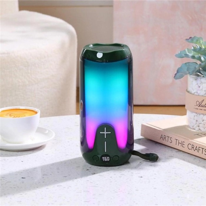 Колонка з підтримкою microSD TG651, Bluetooth колонка зі світловою музикою акумуляторна BV-27