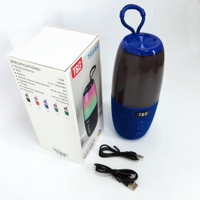 Bluetooth колонка з красивим підсвічуванням TG644, Bluetooth колонка з ремінцем, Блютуз аудіо приймач ZB-83