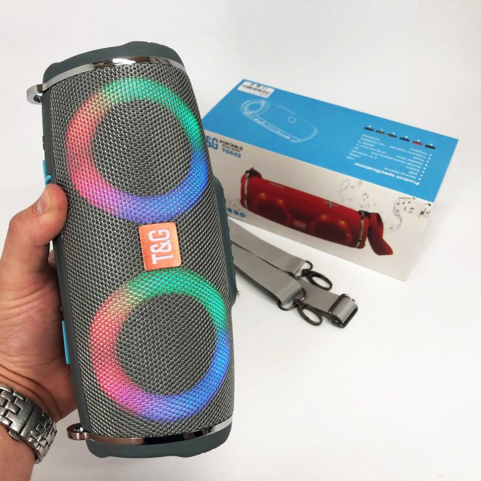 Акустичні колонки з led підсвічуванням, Bluetooth колонка радіо на ремені, Блютуз колонка для пляжу JM-99