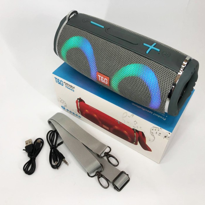 Акустичні колонки з led підсвічуванням, Bluetooth колонка радіо на ремені, Блютуз колонка для пляжу JM-99