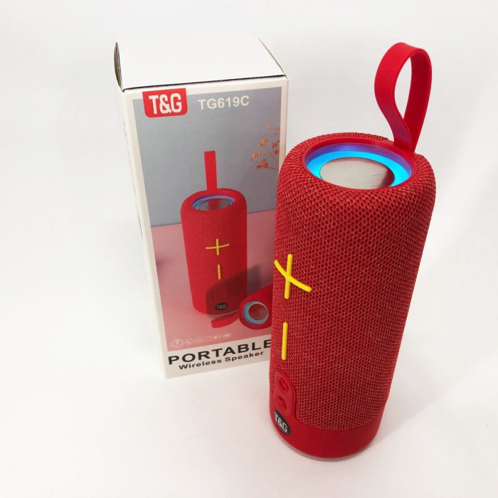 Bluetooth колонка з флешкою TG619C, Колонка з підсвічуванням і зарядкою, Недорогі портативні колонки RK-84