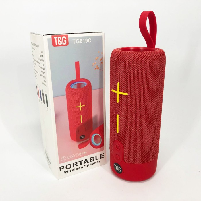 Bluetooth колонка з флешкою TG619C, Колонка з підсвічуванням і зарядкою, Недорогі портативні колонки RK-84
