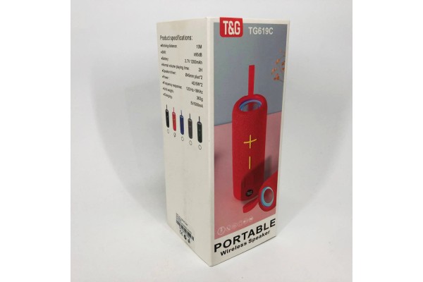 Bluetooth колонка з хорошою батареєю TG619C, Колонка з rgb світломузикою акустична для вулиці XA-41