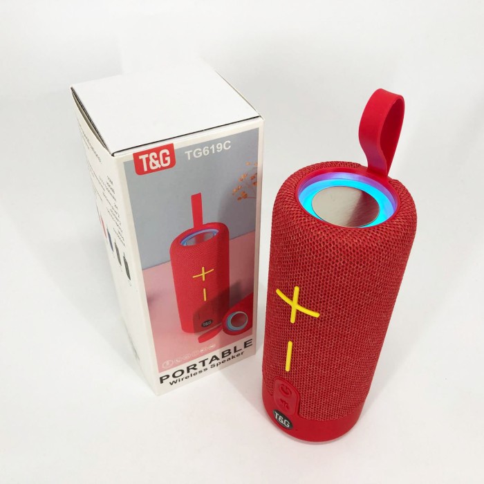 Bluetooth колонка з хорошою батареєю TG619C, Колонка з rgb світломузикою акустична для вулиці XA-41