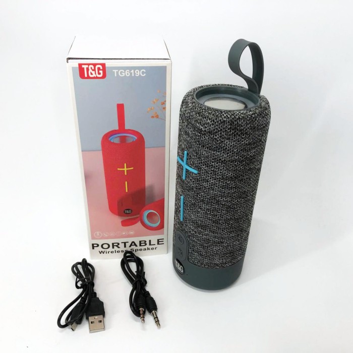 Бездротова bluetooth колонка TG619C, Bluetooth колонка з різнокольоровим підсвічуванням зі стереозвуком DG-18