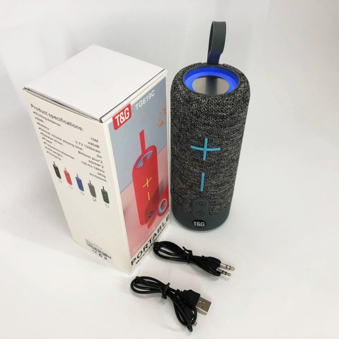 Світлова блютуз колонка з хорошим звуком TG619C, Гучна Bluetooth колонка активна акумуляторна YB-52