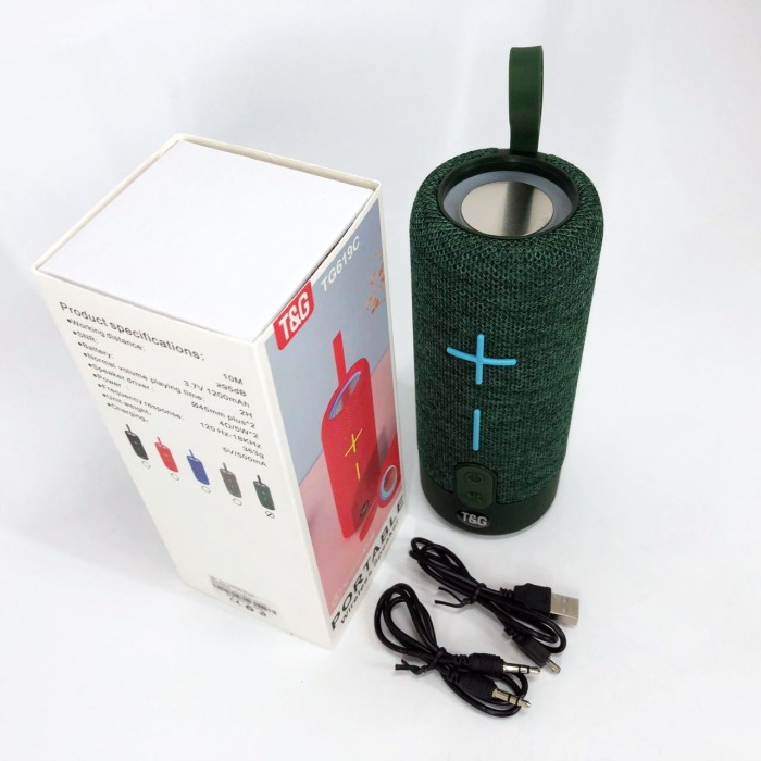 Колонка портативна з радіо блютус TG619C, Якісна Bluetooth колонка Бюджетна Bluetooth TM-77