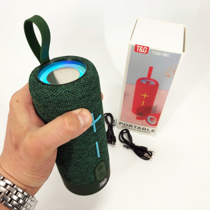 Світлова bluetooth колонка з хорошим звуком TG619C, Музична блютуз колонка з підсвічуванням BK-79