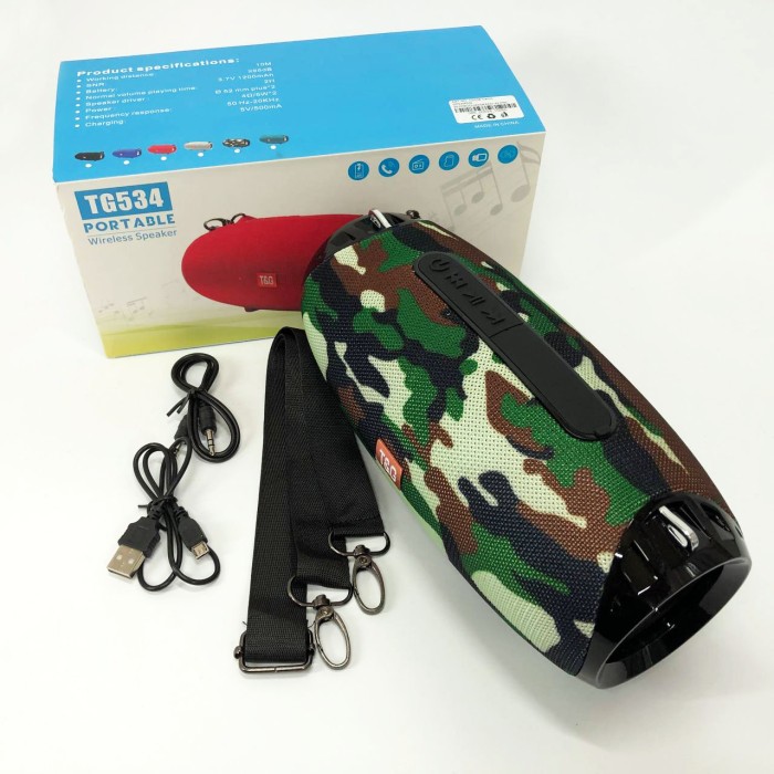 Блютуз колонка з динамічним підсвічуванням, Музичні колонки для вулиці, Об'ємний звук Bluetooth колонки CR-24