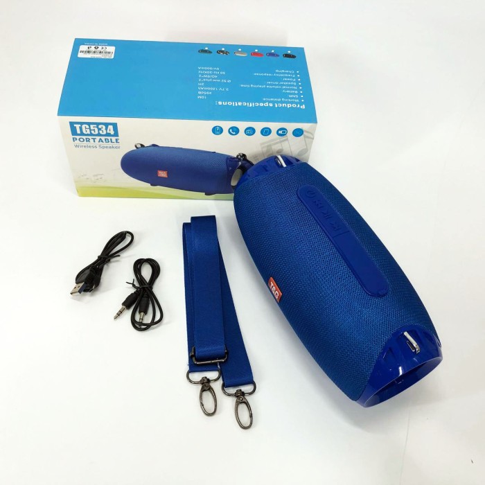 Стерео колонка переносна TG534, Колонка музична акумулятор Портативна bluetooth музична BV-55