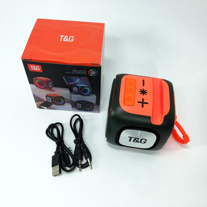 Портативна bluetooth колонка з різнокольоровим підсвічуванням TG359, Блютуз колонка для пляжу YS-53