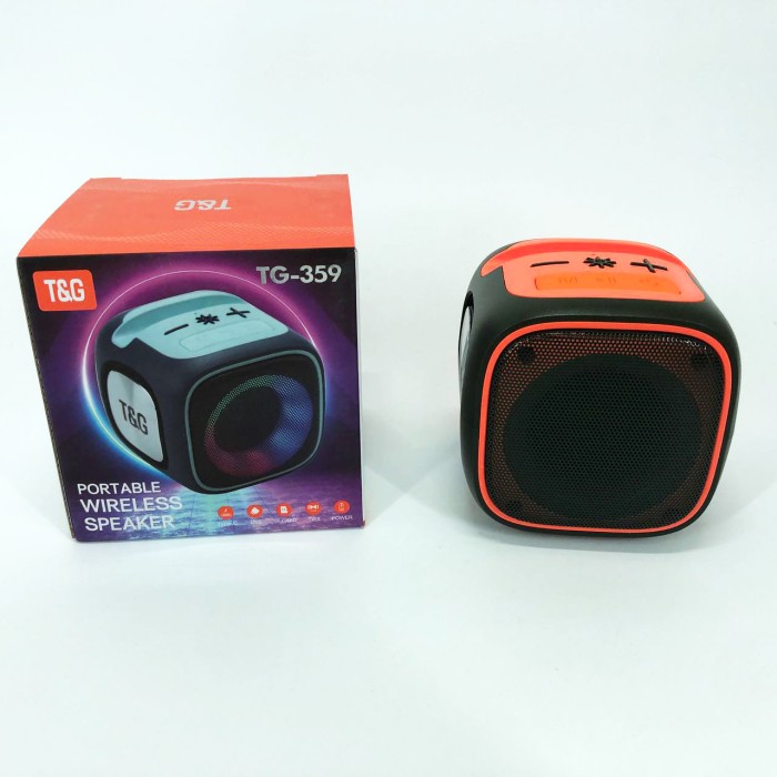 Портативна bluetooth колонка з різнокольоровим підсвічуванням TG359, Блютуз колонка для пляжу YS-53