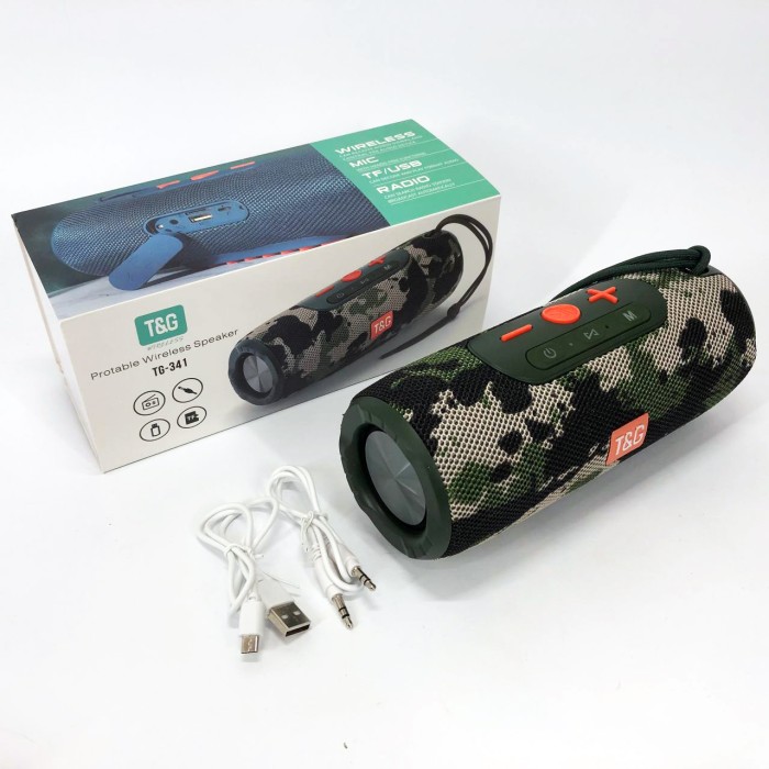 Bluetooth колонка з радіоприймачем TG341, Bluetooth колонка з флешкою Переносна для вечірки GX-27