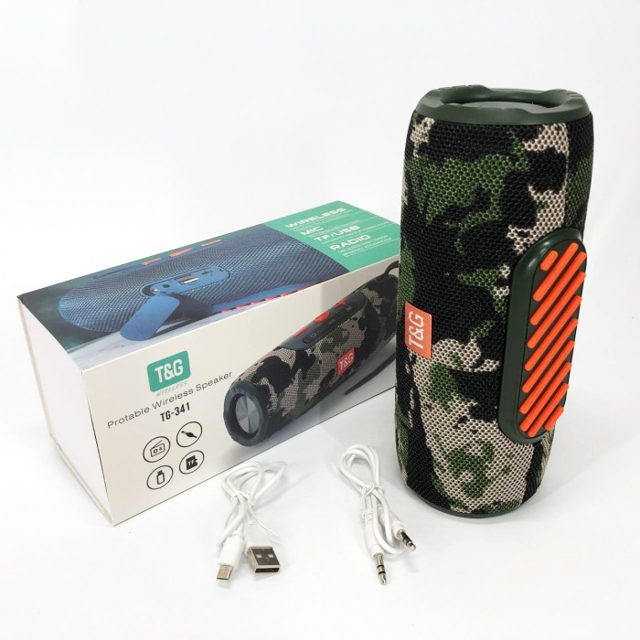 Bluetooth колонка з радіоприймачем TG341, Bluetooth колонка з флешкою Переносна для вечірки GX-27