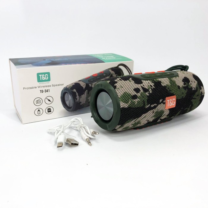 Bluetooth колонка з радіоприймачем TG341, Bluetooth колонка з флешкою Переносна для вечірки GX-27