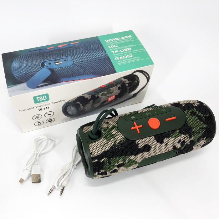 Колонки для музики вдома TG341, Bluetooth колонки з об'ємним звучанням, Колонка портативна акумуляторна AL-10