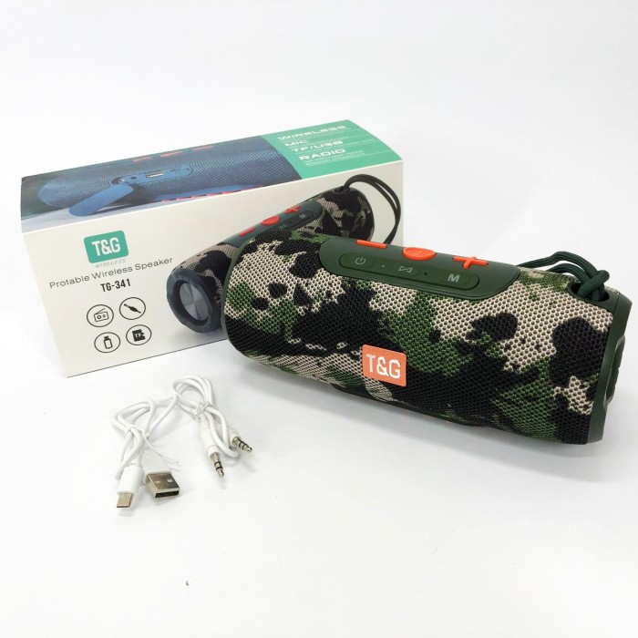 Колонки для музики вдома TG341, Bluetooth колонки з об'ємним звучанням, Колонка портативна акумуляторна AL-10